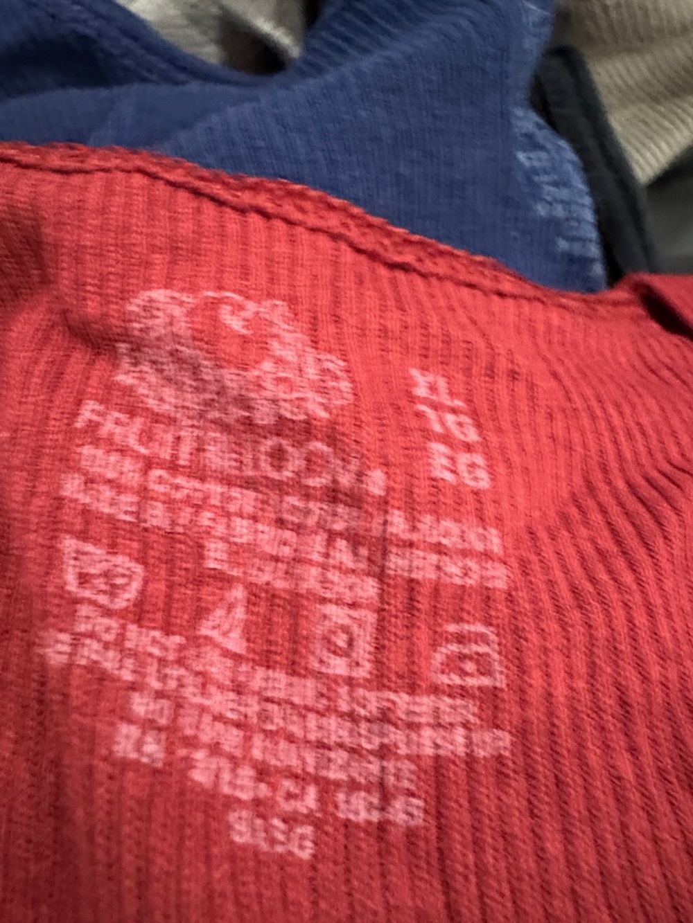 Fruit of the Loom Red Ribbed Undershirt